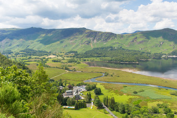 High Spy and Maiden Moor mountains and Derwent Water