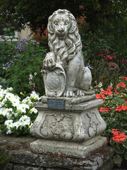 statue de lion