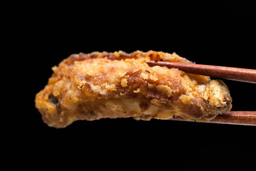 フライドチキン fried chicken 黒背景