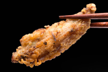 フライドチキン fried chicken 黒背景