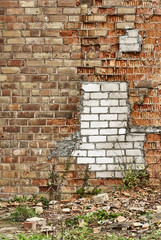 weathered brick wall background