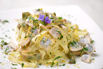 fettuccine spatola e limone