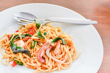 Spaghetti seafood