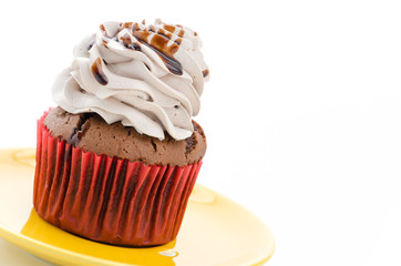 Cupcakes isolated on white background