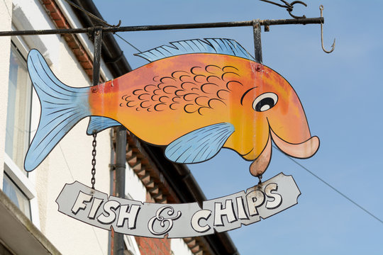 Fish And Chips Sign