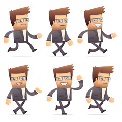 set of director character in different poses