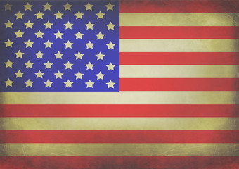 USA grungy flag