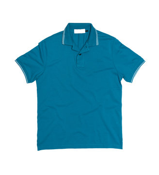 blank polo shirt (front side) on white background