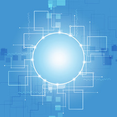 Abstract Communication Technology Background