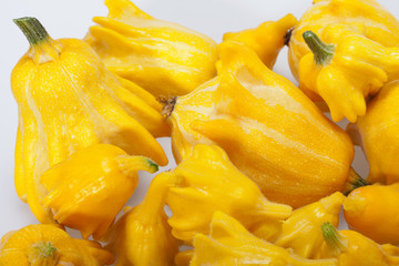 Decorative pumpkin isolated on white background