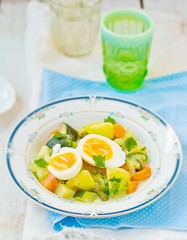 stewed vegetables  with egg