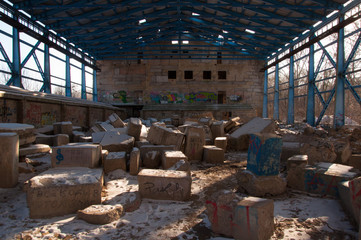 Winter landscape, trees covered in snow