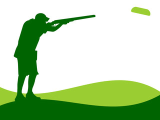 Ilustração - tiro com arma de caça © Helder Sousa