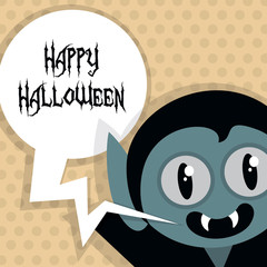 Happy Halloween Poster. Vector illustration.