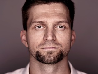 Fototapeta premium Man expresses different emotions