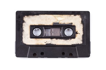 Fototapeta premium close up of a vintage audio tape