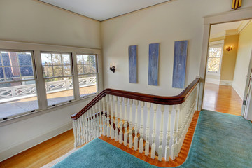 Hallway with staircase