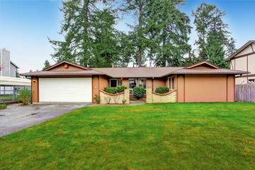 House exterior. Entrance porch view