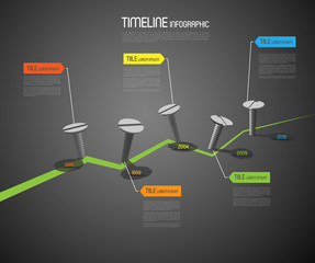 abstract industrial timeline infographic template