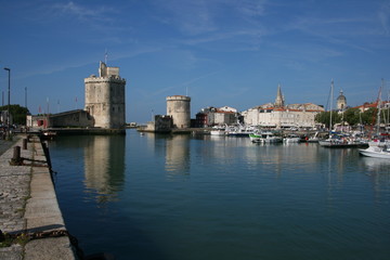 Fototapeta premium la rochelle, charente, port, chateau, tour, vieux