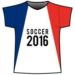 Fan Trikot Soccer Frankreich 2016