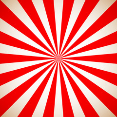 Sunburst Retro Red Pattern. Vector illustration