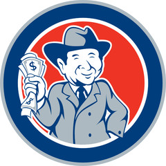 Businessman Rich Man Money Cartoon