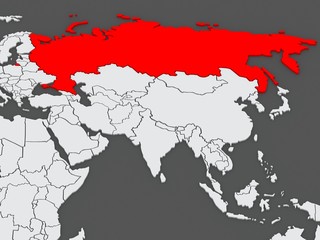 Map of worlds. Russia.