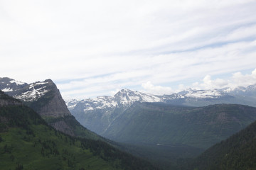 A scenic view in Glacier National Park in Montana.
