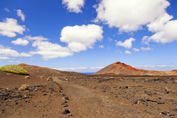 Mountains of fire.Timanfaya volcanoes park.Lanzarote.