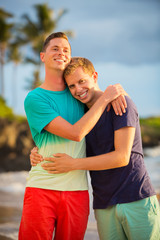 Fototapeta premium Happy gay couple