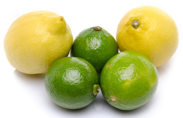 Fresh lemons and limes