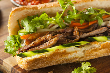 Vietnamese Pork Banh Mi Sandwich