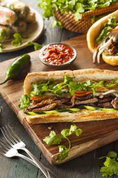 Vietnamese Pork Banh Mi Sandwich