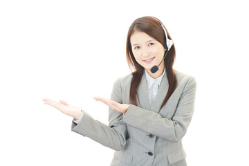 笑顔のオペレーター