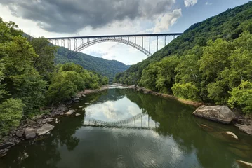 Foto auf Acrylglas New River Bridge Scenic © johnsroad7