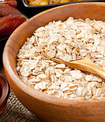 Oatmeal and dried fruits