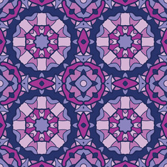 Seamless geometric mandala pattern