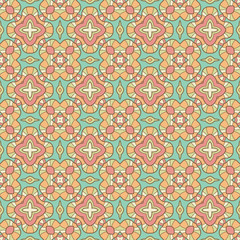 Seamless geometric mandala pattern