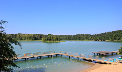 Fototapeta na wymiar Zbiczno lake, Brodnica Lake District, Poland