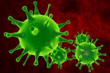 Extreme closeup viruses