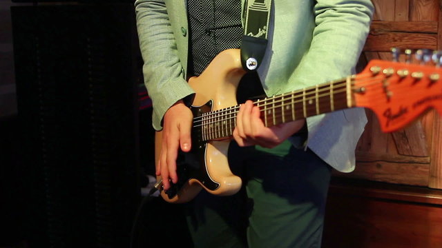 eccentric guitarist on stage
