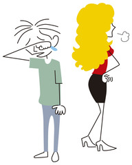 振られて泣く男