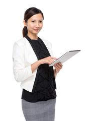 Businesswoman use digital tablet