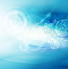 Obraz premium Abstract smooth flow background for technology or science