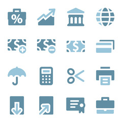 Finance web icons set