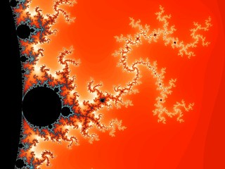 Obraz premium Decorative fractal background in a bright colors