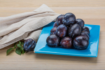 Ripe fresh plum