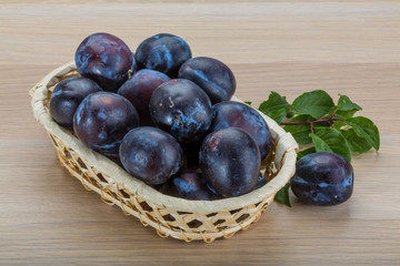 Fresh plums