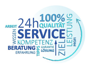 service schild
